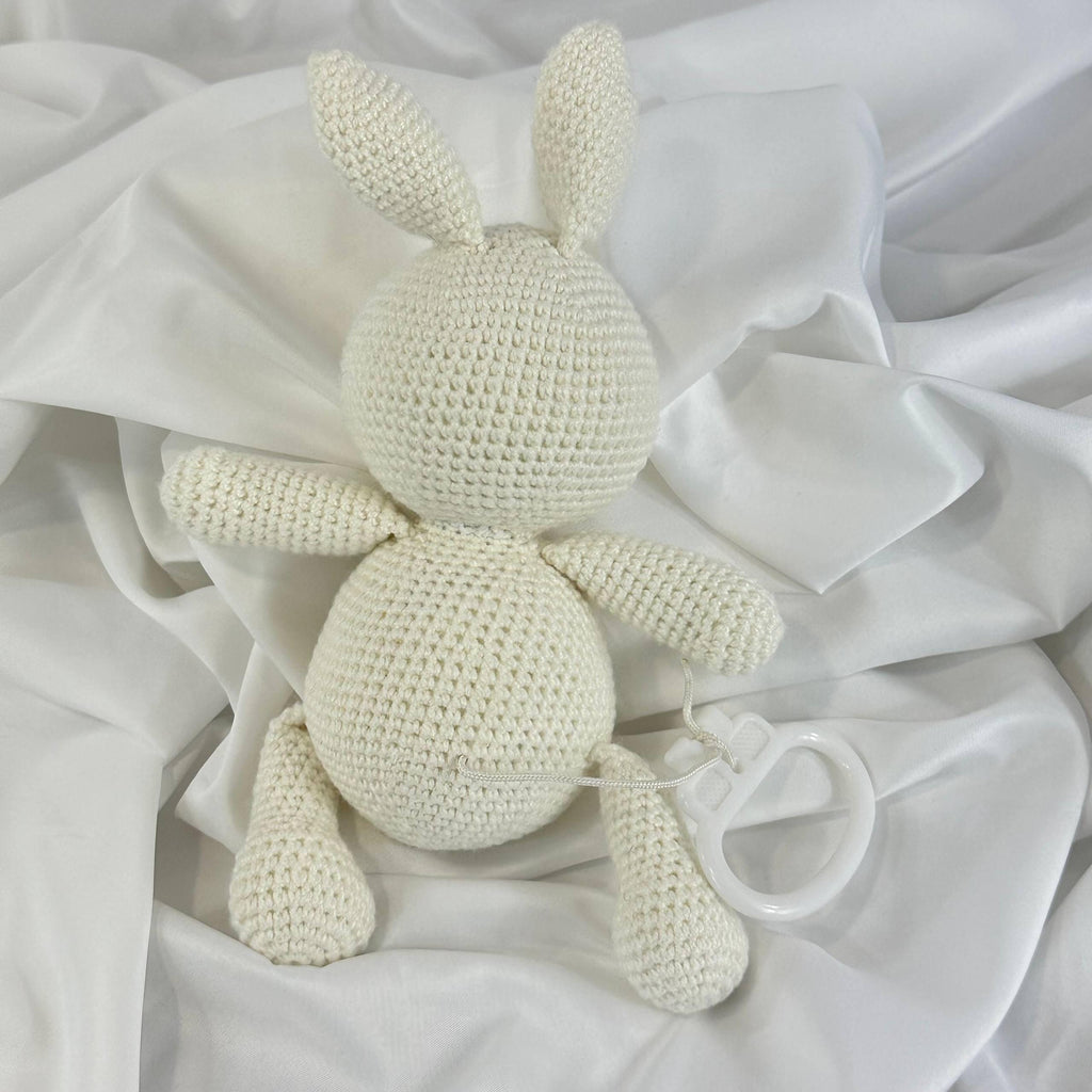 Baby Girl Gift Set, Newborn Bunny Toy + Booties + Teether, Perfect Baby Shower Present