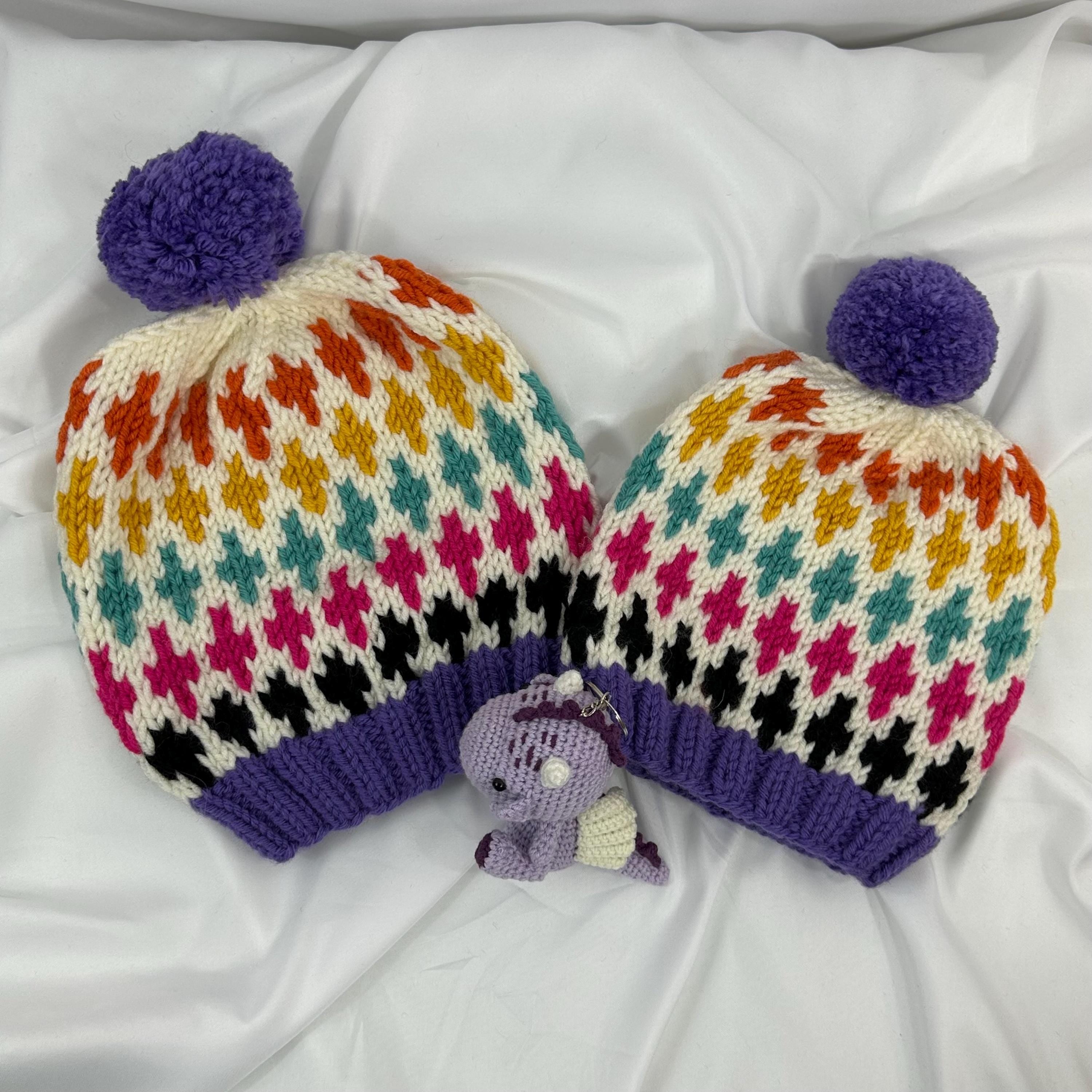 Handmade Knit Beanie, Cozy Winter Hat For Adults and Kids, Warm Handcrafted Cap