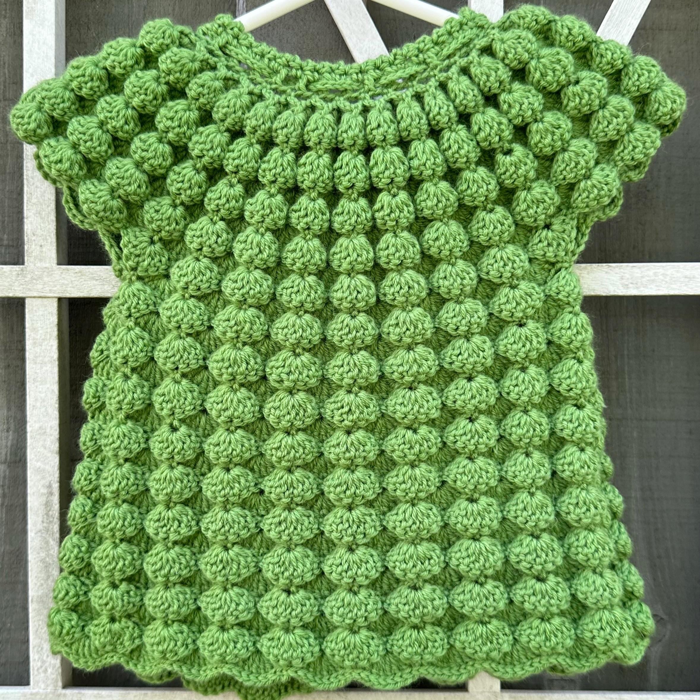 Handmade Crochet Lollipop Baby Vest: Soft Natural Yarn Cardigan (6-12 Months)