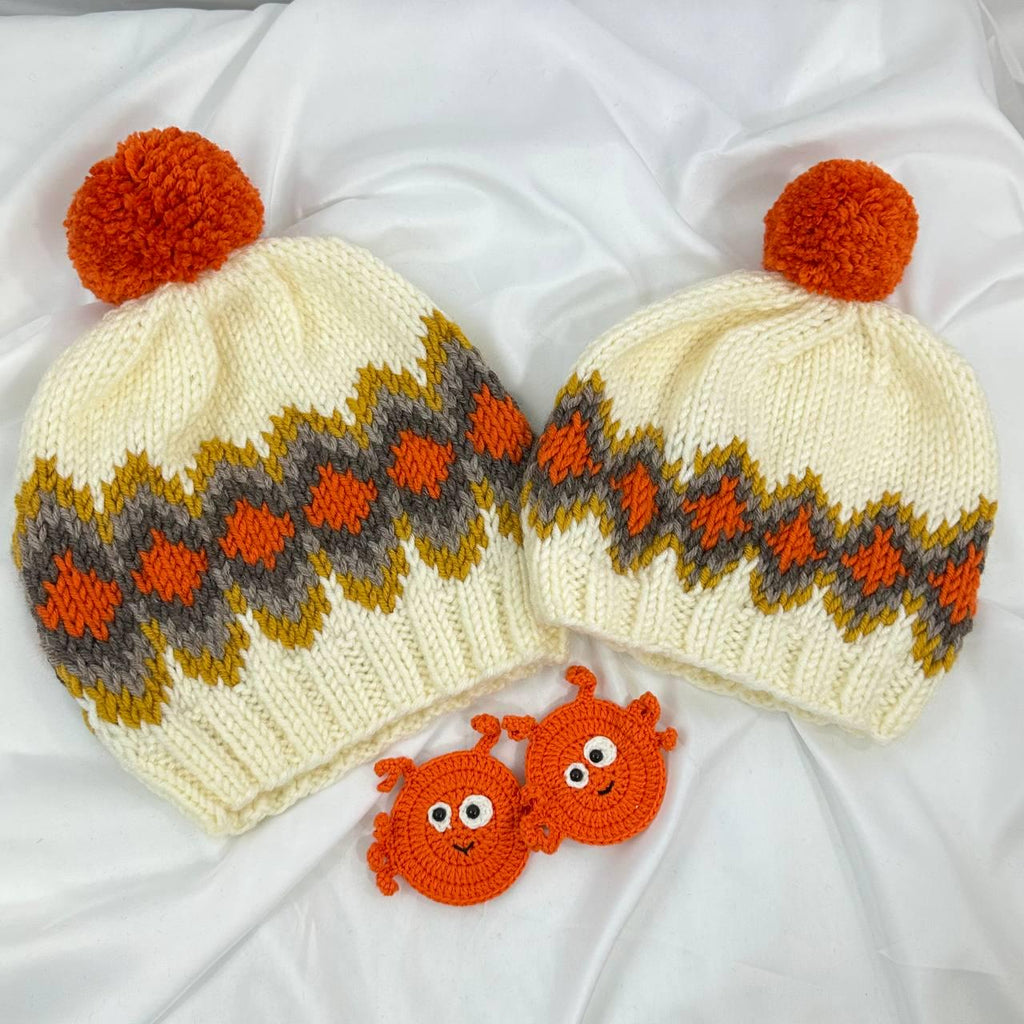 Handmade Knit Beanie, Cozy Winter Hat For Adults and Kids, Warm Handcrafted Cap