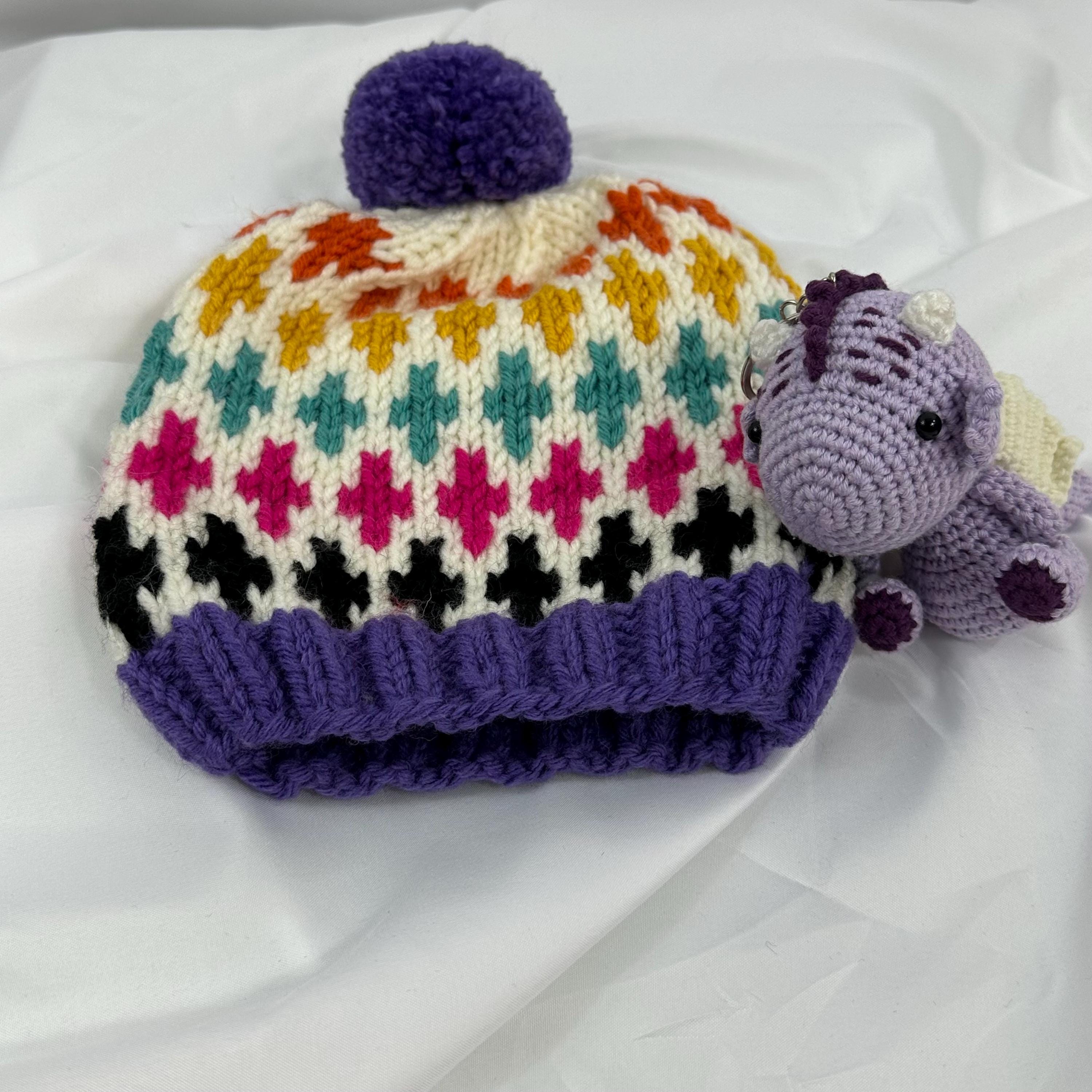 Handmade Knit Beanie, Cozy Winter Hat For Adults and Kids, Warm Handcrafted Cap