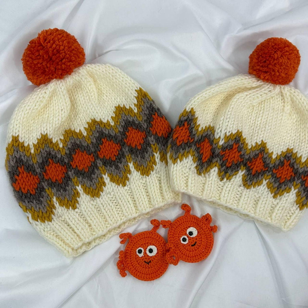 Handmade Knit Beanie, Cozy Winter Hat For Adults and Kids, Warm Handcrafted Cap