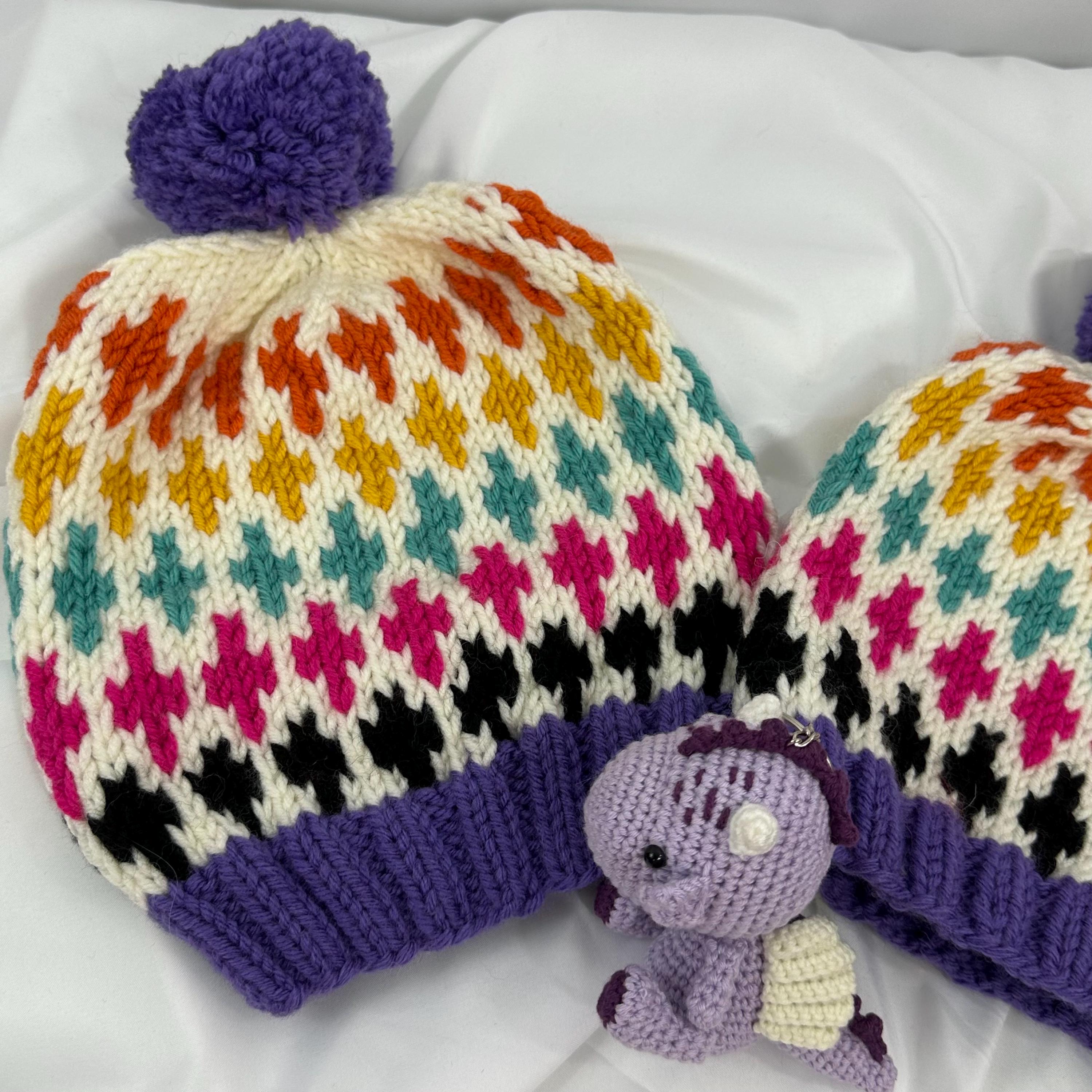 Handmade Knit Beanie, Cozy Winter Hat For Adults and Kids, Warm Handcrafted Cap
