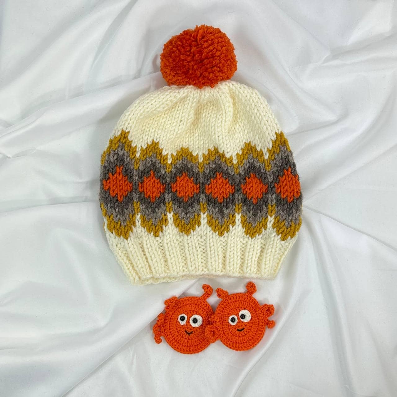 Handmade Knit Beanie, Cozy Winter Hat For Adults and Kids, Warm Handcrafted Cap