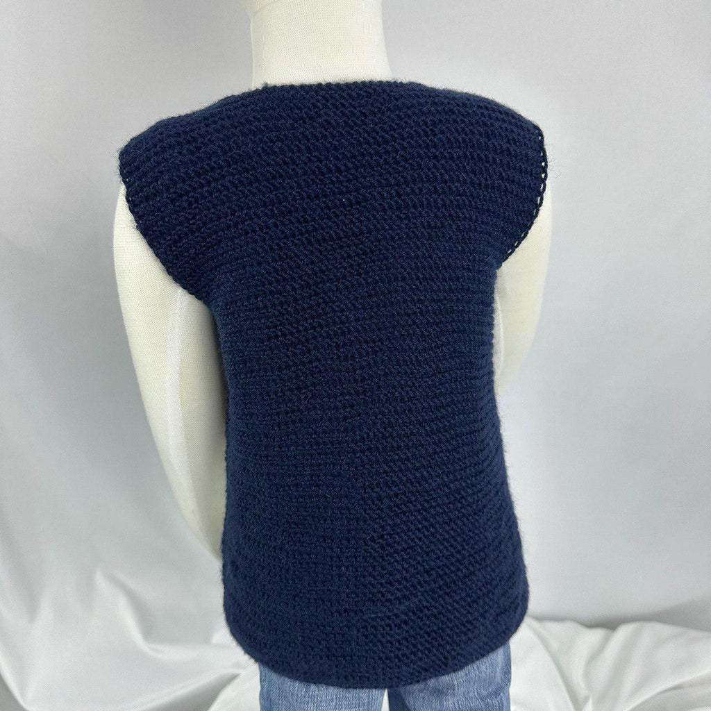 Handmade Baby Knit Vest, Knitted Baby Sweater, 12-18 Months