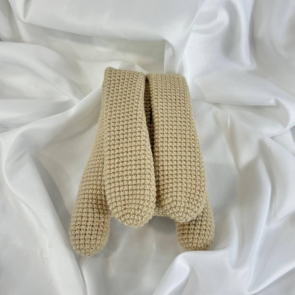 Handmade Crochet Peekaboo Bunny Toy, 100% Cotton, Baby Shower Gift, Nursery Decor