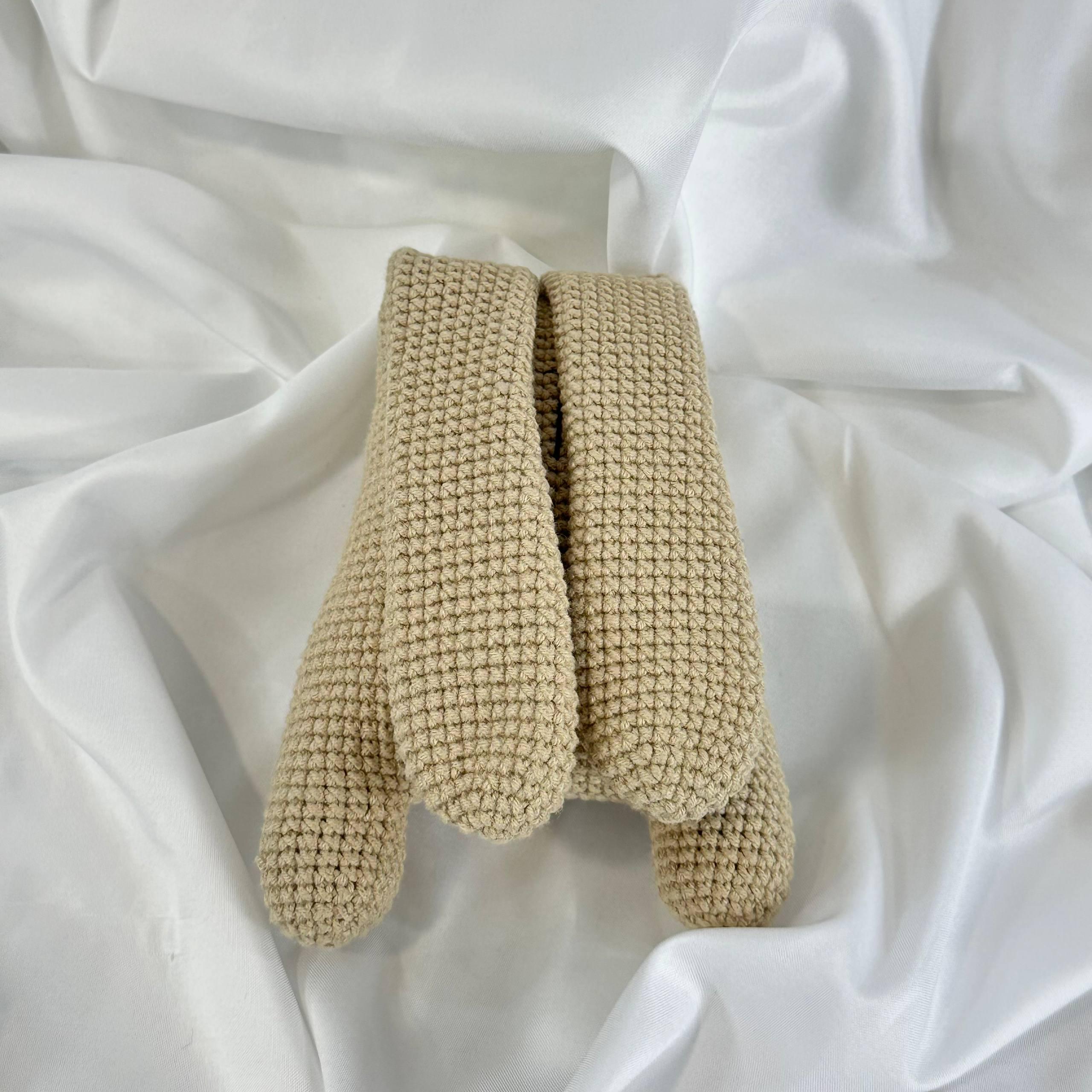 Handmade Crochet Peekaboo Bunny Toy, 100% Cotton, Baby Shower Gift, Nursery Decor