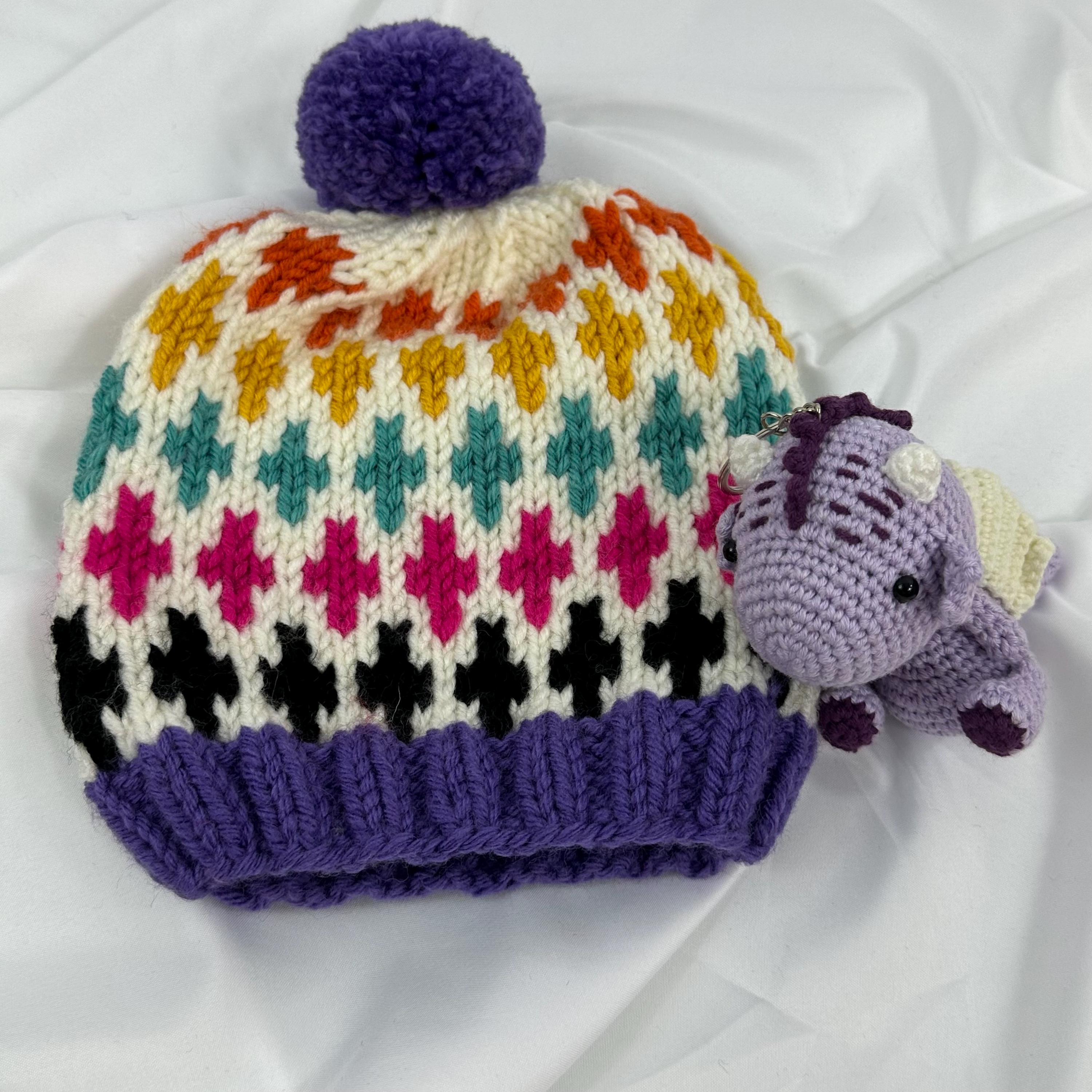 Handmade Knit Beanie, Cozy Winter Hat For Adults and Kids, Warm Handcrafted Cap