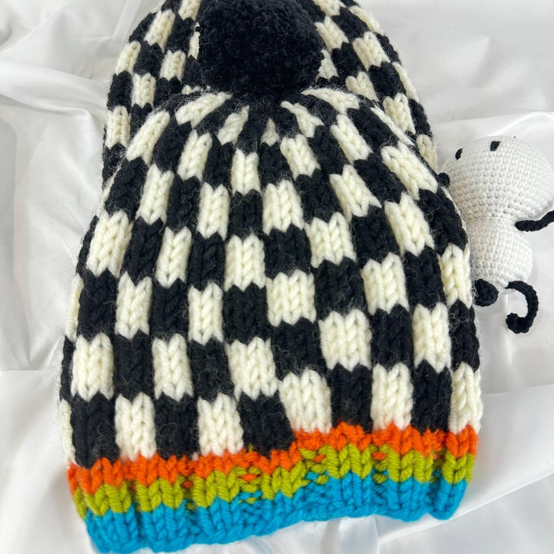 Hand Knitted Baby Vest: Soft White Yarn, Leaf Yoke Design