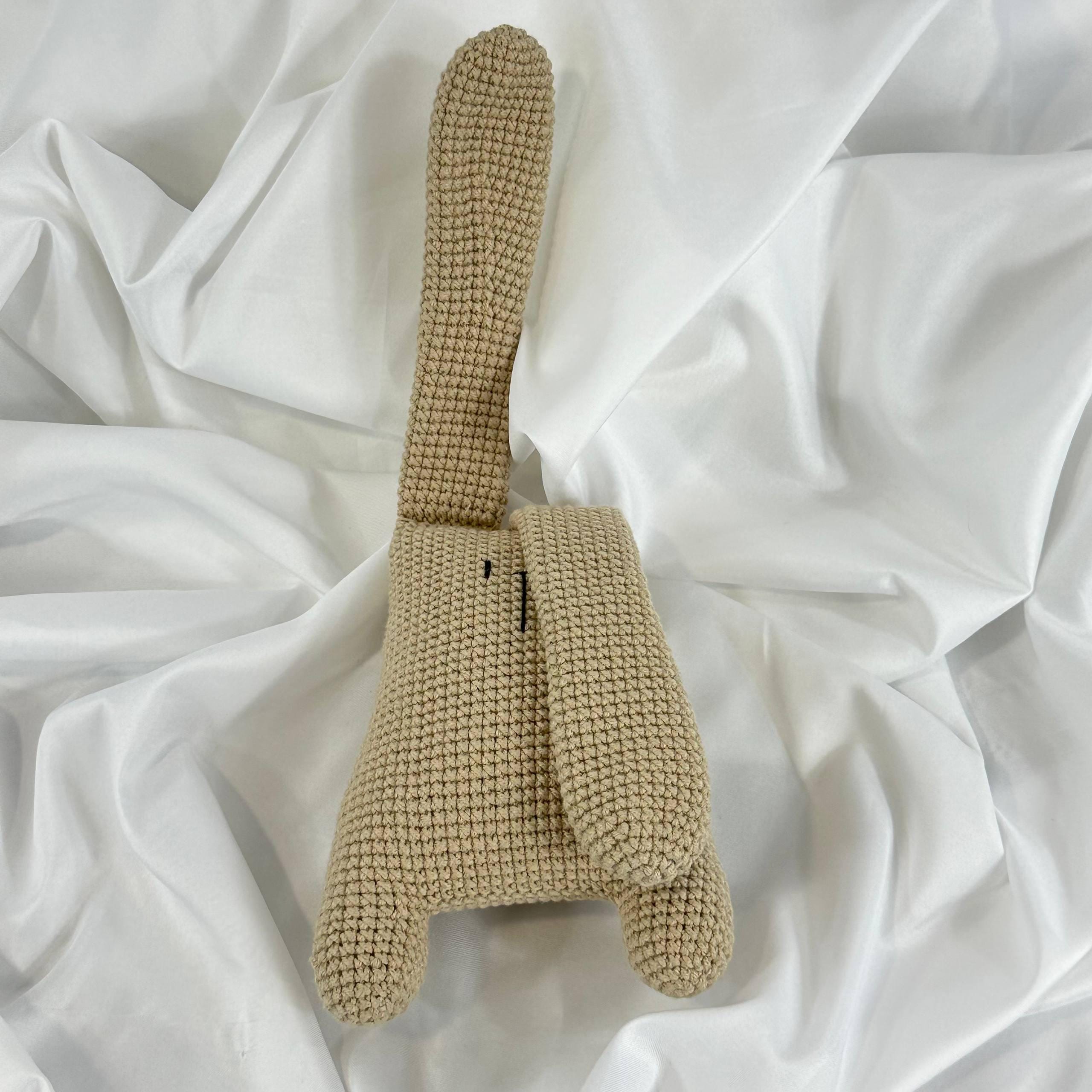 Handmade Crochet Peekaboo Bunny Toy, 100% Cotton, Baby Shower Gift, Nursery Decor