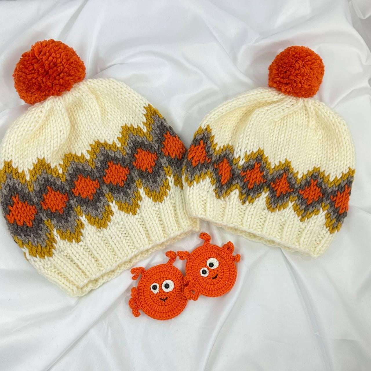 Handmade Knit Beanie, Cozy Winter Hat For Adults and Kids, Warm Handcrafted Cap