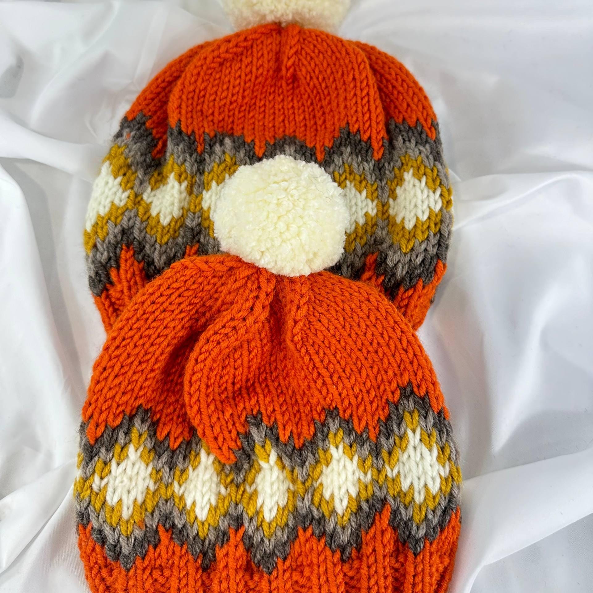 Handmade Knit Beanie, Cozy Winter Hat For Adults and Kids, Warm Handcrafted Cap