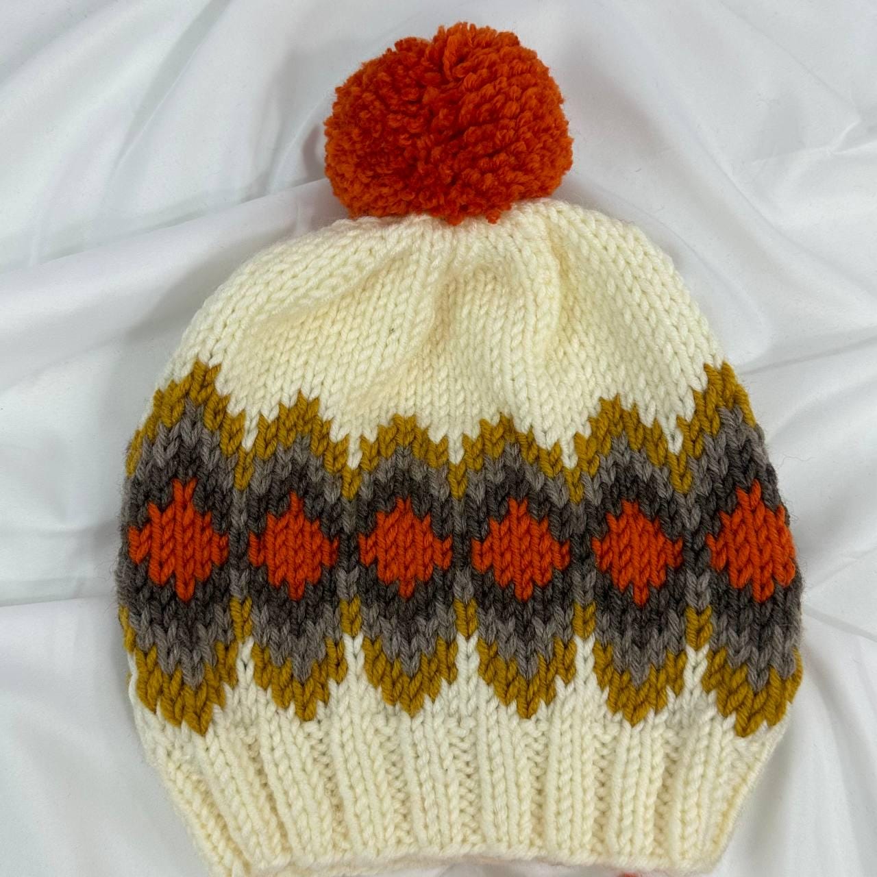Handmade Knit Beanie, Cozy Winter Hat For Adults and Kids, Warm Handcrafted Cap