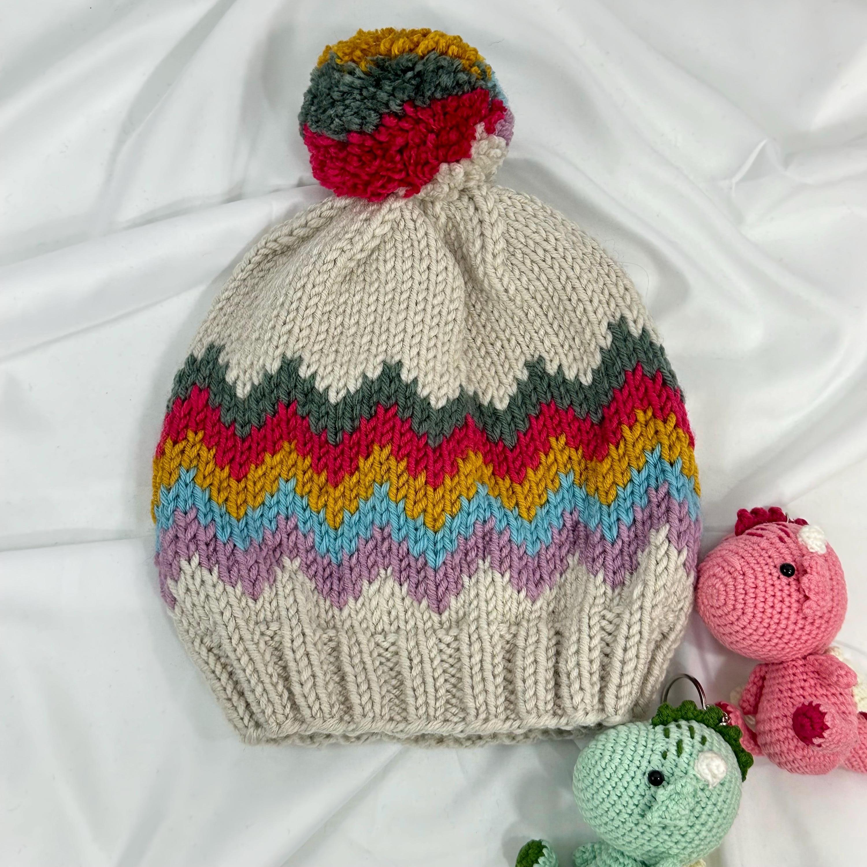Handmade Knit Beanie, Cozy Winter Hat For Adults and Kids, Warm Handcrafted Cap