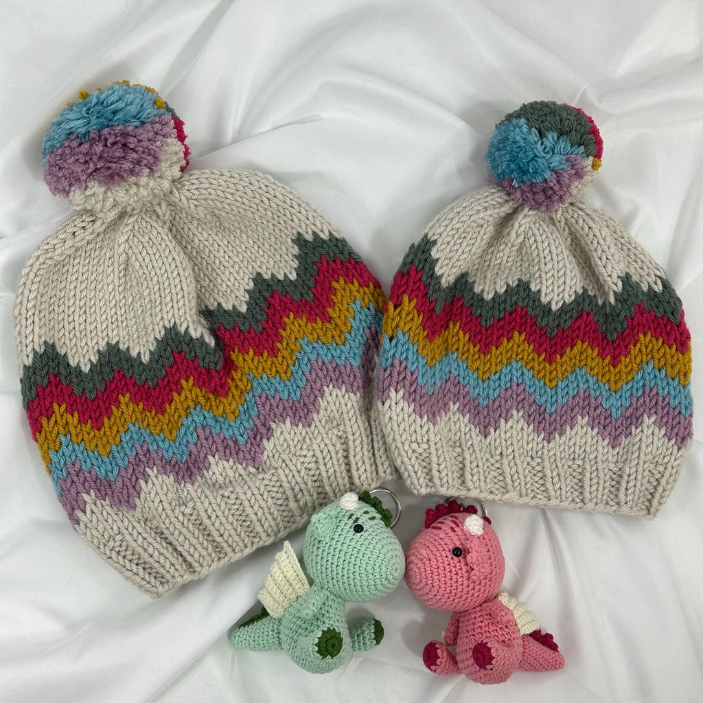 Handmade Knit Beanie, Cozy Winter Hat For Adults and Kids, Warm Handcrafted Cap