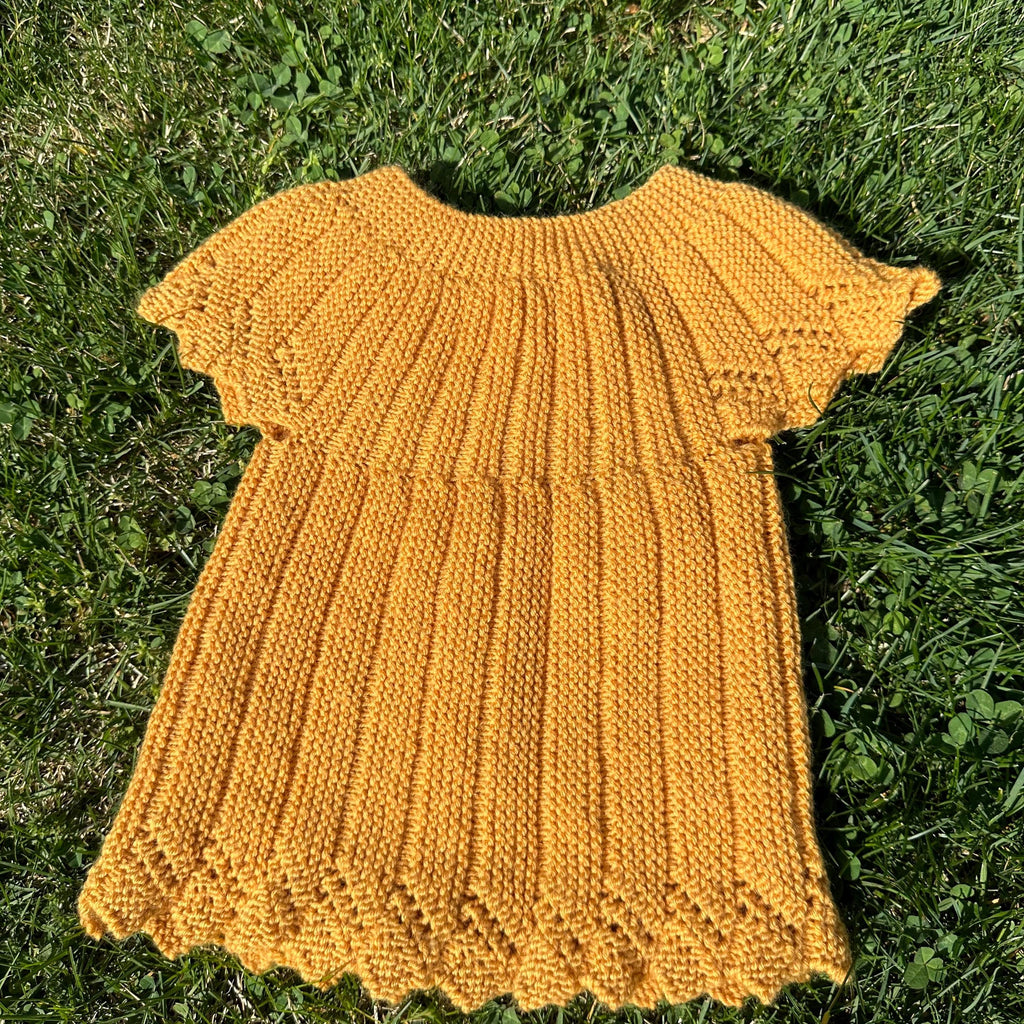 Hand Knitted Mustard Baby Cardigan, Soft Acrylic, 6-12 Months, Cozy Baby Sweater